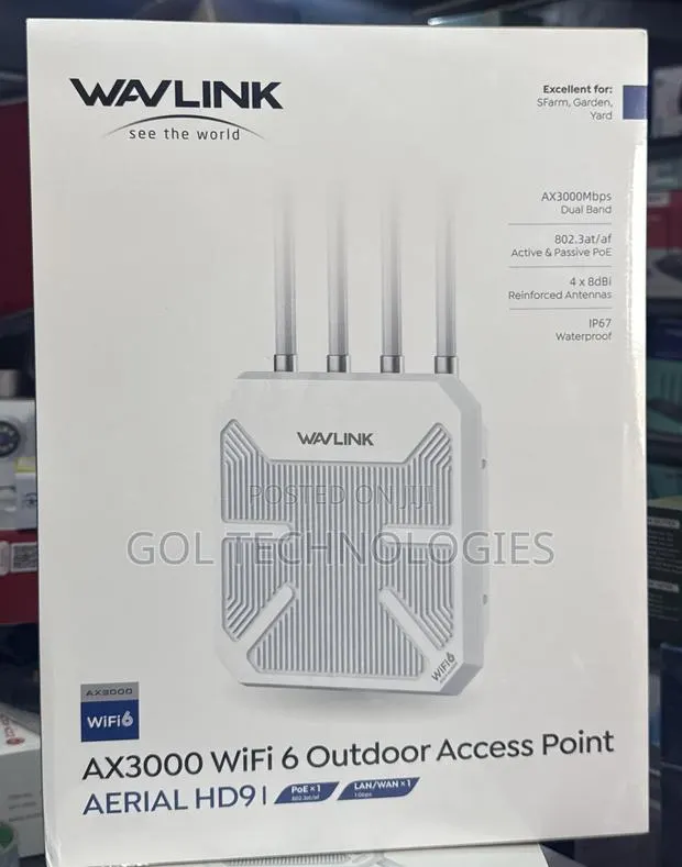 WAVLINK AX3000 WiFi 6 Outdoor Access Point AERIAL HD9 WV-WN573HX3 · Photo 1