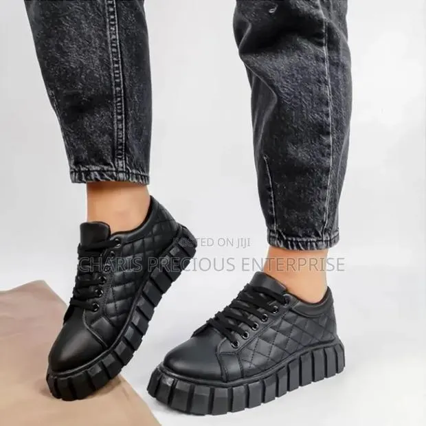 Women's Sneakers Platform Leather Shoes · Photo 1