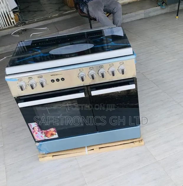 Super Neat Mediatech 60x90 Freestanding 5-Gas Burner Cooker (Gray) · Photo 1