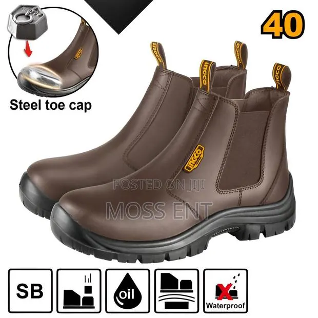 Brown Leather Safety Boots 40 - Ssh08sb.40 · Photo 1