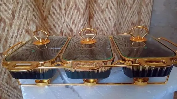 3pcs Ceramic Chafing Dish · Photo 1