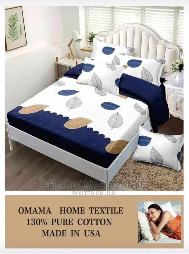 6 Pieces Bedsheet Set [Cotton]-2 Bedsheet, 4 Pillow Cases · Photo 1