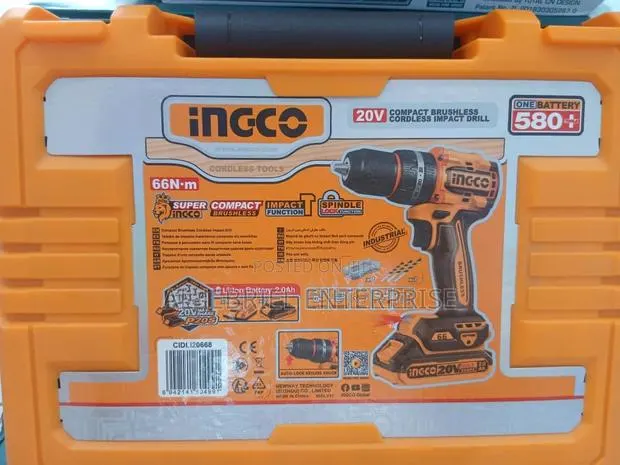 Ingco Cordless Impact Drill 20v · Photo 1
