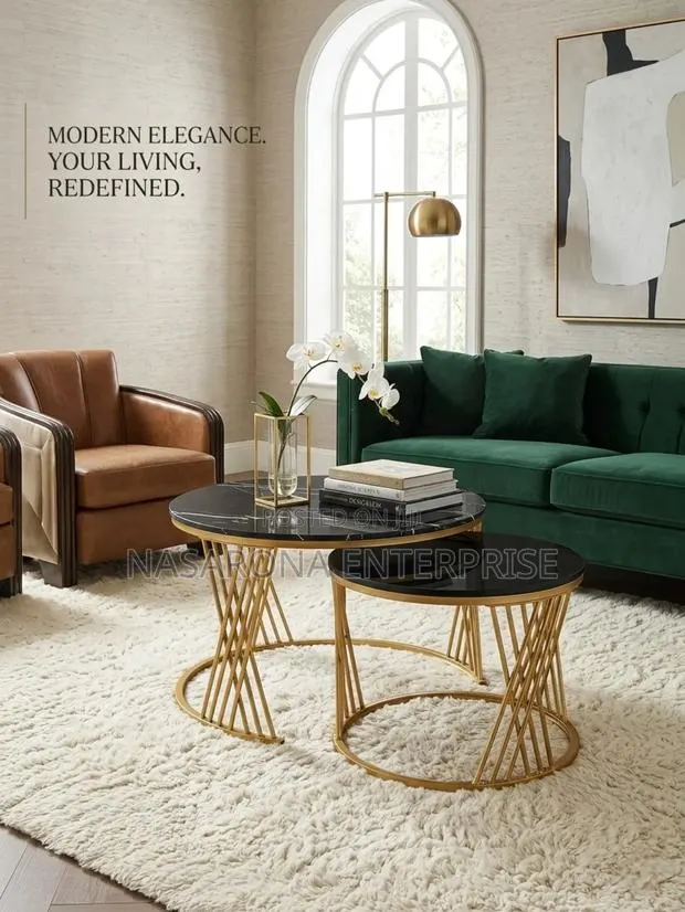 Double Center Table Marble Maf-3921 · Photo 1