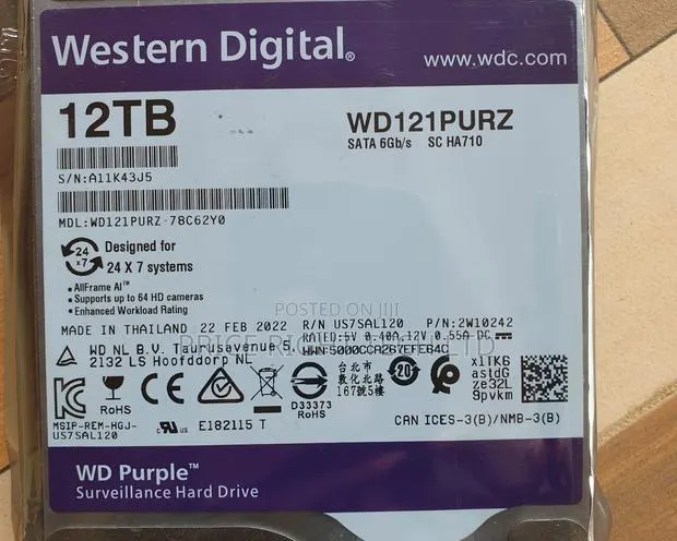 Brand New Sealed 12tb Surveillance Hard Drive · Photo 1