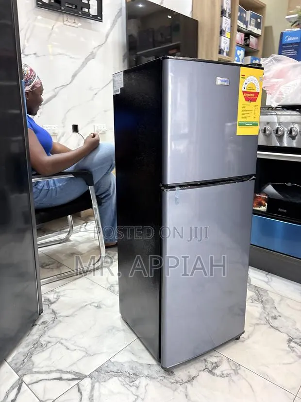 Super Classic Nasco Nas F2-13fl 112L Double Door Fridge(Dark Gray) · Photo 1