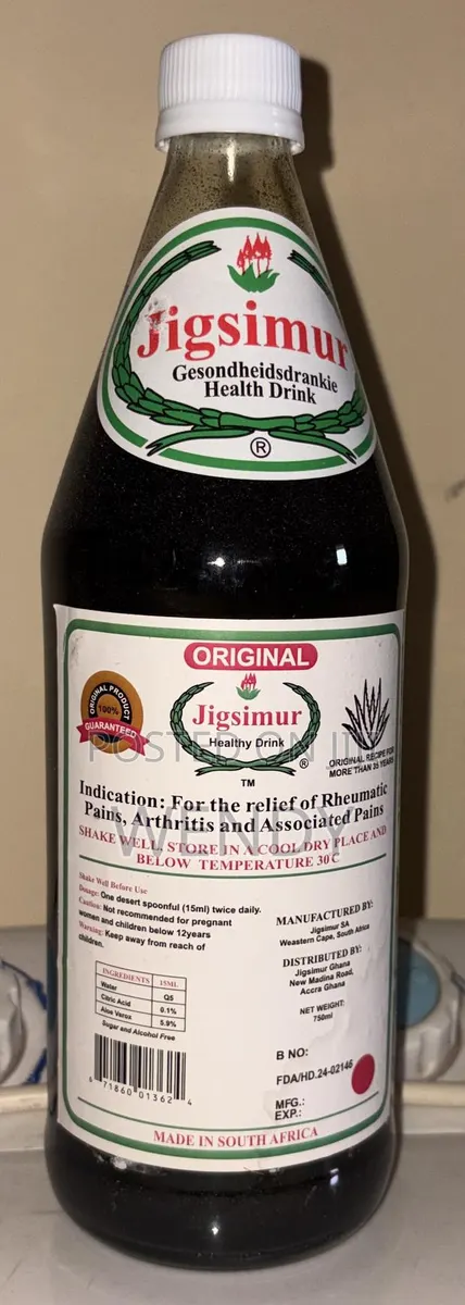 Original Jigsimur Herbal Drink 750ml – Aloe Ferox South Africa · Photo 1