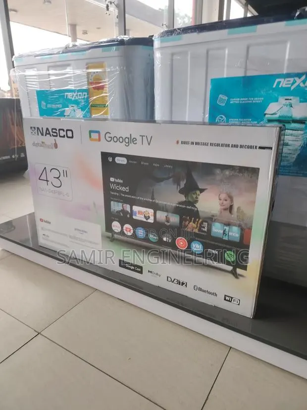 Nasco 43" Nas-B43fbfl-G Is a Frameless, Full Hd Smart Television · Photo 1