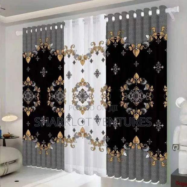 3 PCS Elrantic Customized Room Curtains