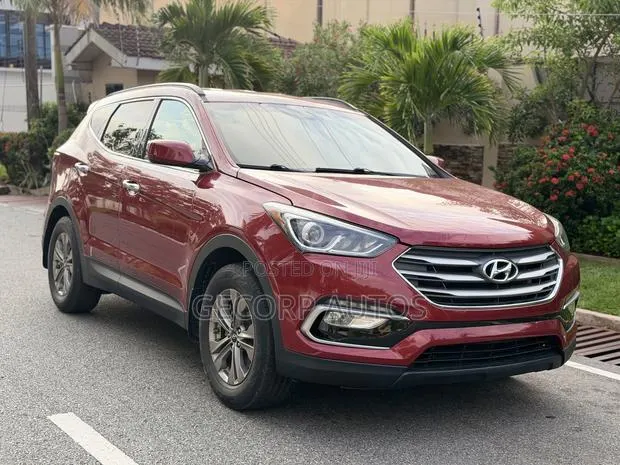 Hyundai Santa Fe SE AWD 2017 Burgundy · Photo 1