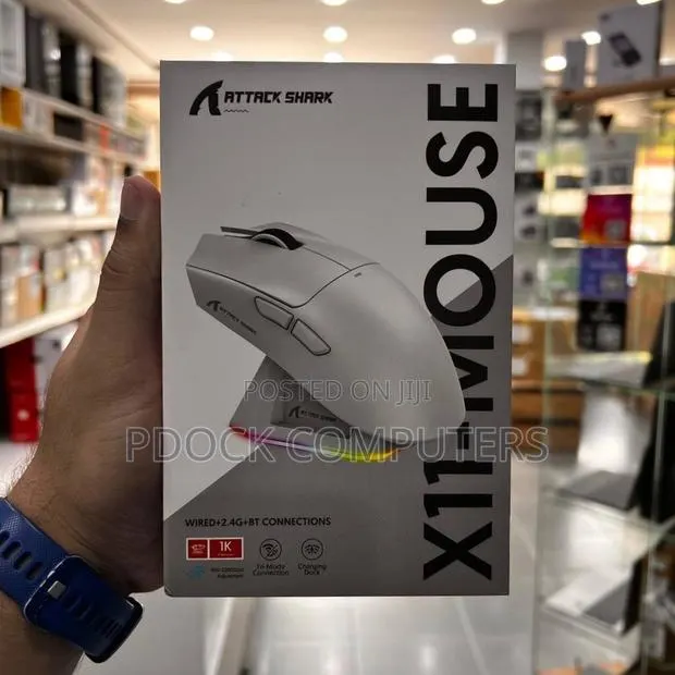 ATTACK SHARK X11 Lightweight Wireless Gaming Mouse, RGB Charging Dock · Photo 1