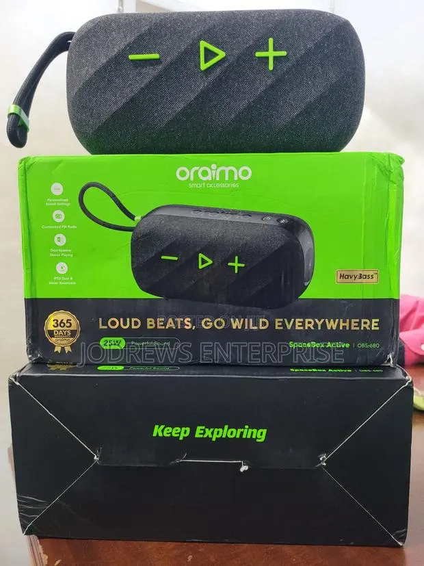 Oraimo Spacebox Active 25w Portable Speaker With Fm Radio Custom Eq. · Photo 1