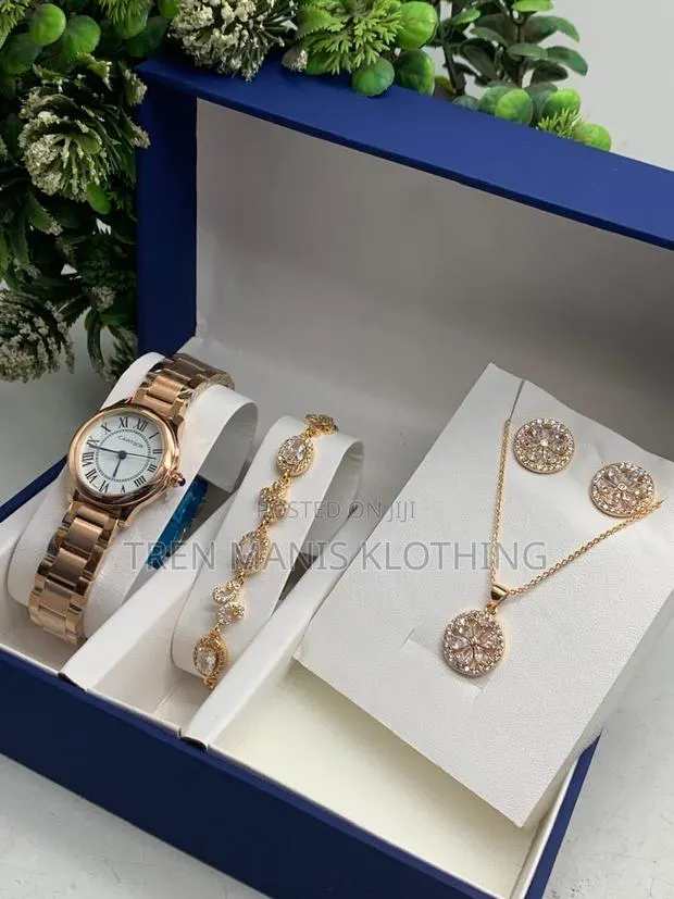 Ladies Watch,Bracelet,Earrings, Necklace And Box With Bag · Photo 1