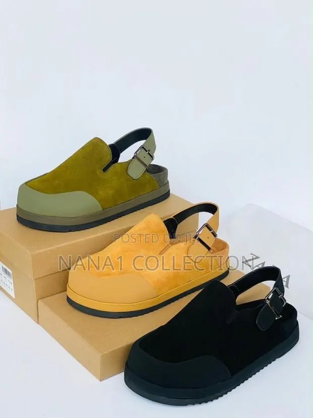 Unisex Suede—Leather Zara Strap Sandals · Photo 1