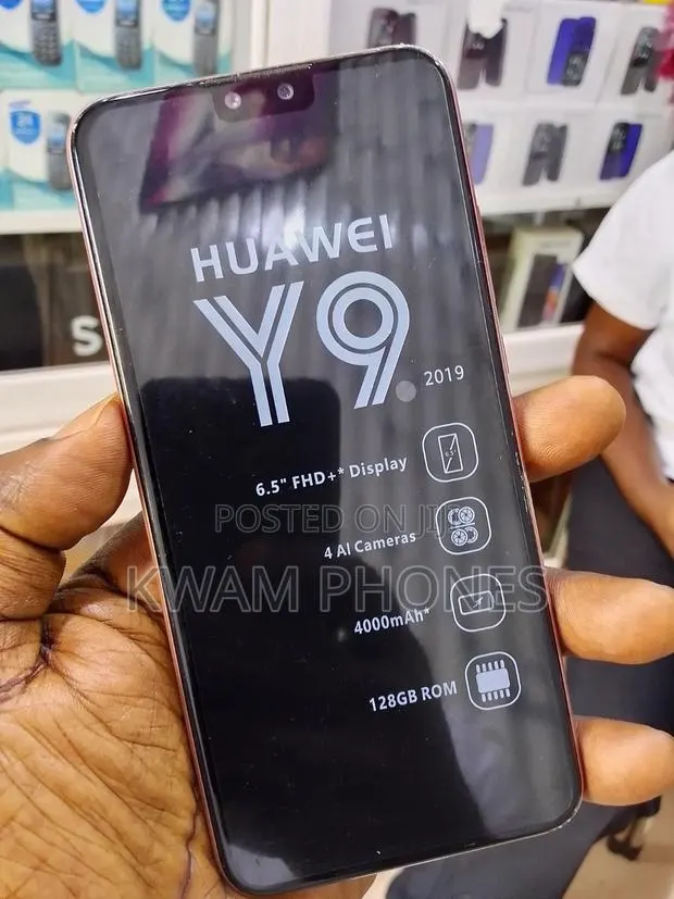 New Huawei Y9 2019 128 GB Black · Photo 1