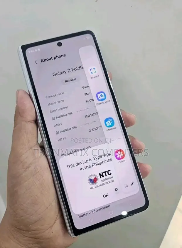 New Samsung Galaxy Z Fold 5 512 GB Gray · Photo 1