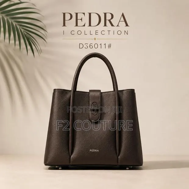 Pedra D36011 Luxury Ladies Handbag – Elegant Coffee Brown Tote · Photo 1