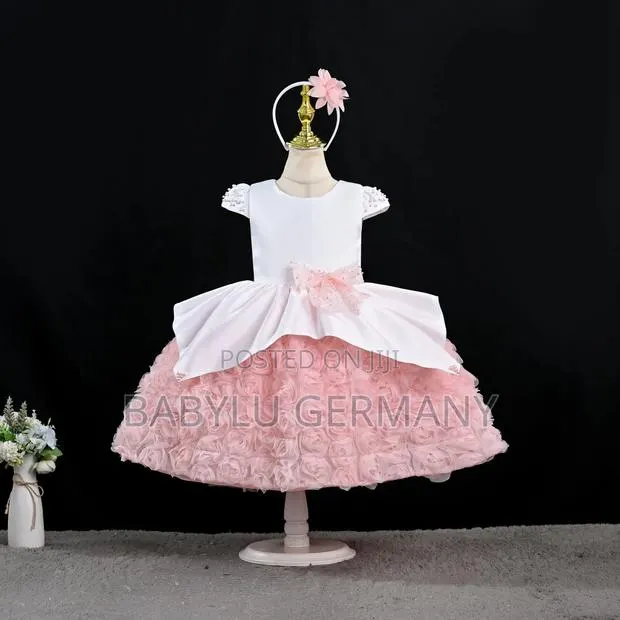 Premium Pink and White Girl's Dress · Photo 1