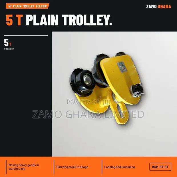 5T Plain Trolley Yellow - RAP-PT-5T · Photo 1