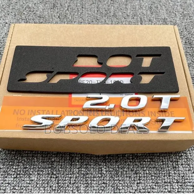 Honda 2.0T Sport Logo Badge Nameplate Emblem Black · Photo 1