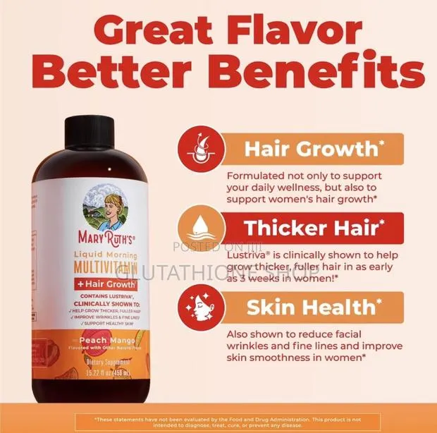 Maryruths Liquid Morning Multivitamin + Hair Growth · Photo 1