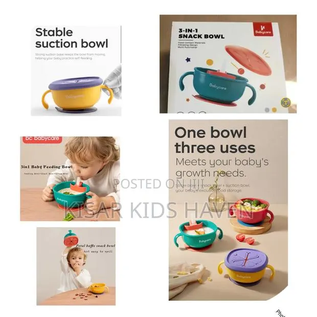 3 in 1 Stable Suction Feeding Bowl 6 Months to 3 Years · Photo 1