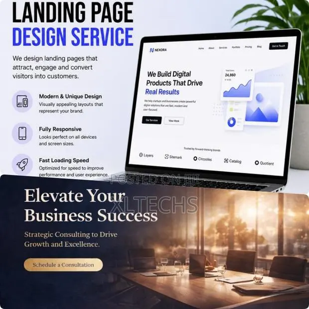 Professional Landing Page Design for Businesses Campaigns