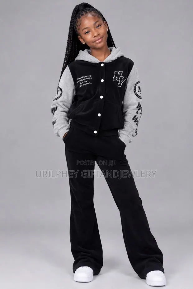 Urban Chic Black & Grey 2-Piece Set for Kids
