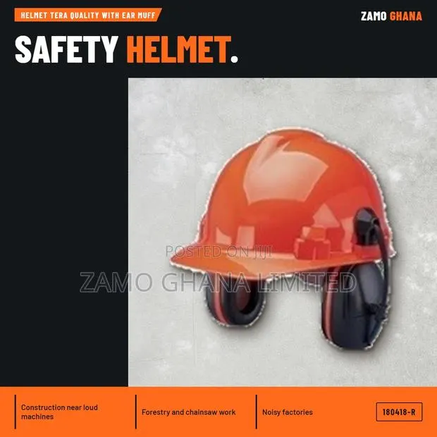 Helmet Tera Quality With Ear Muff - 180418-R · Photo 1