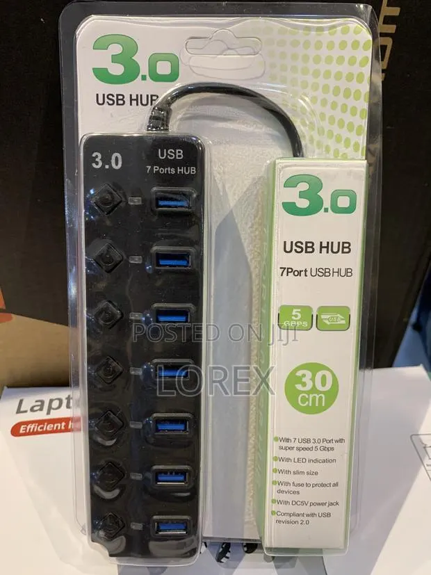 Usb Hub 3.0 7ports 30cm · Photo 1