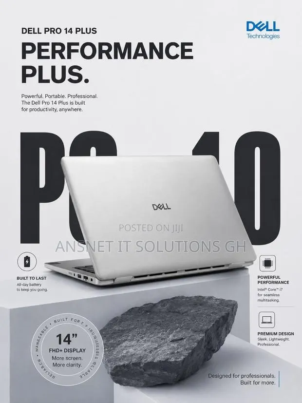 New Laptop Dell Pro Plus 14 32GB Intel Core Ultra 7 SSD 512GB · Photo 1