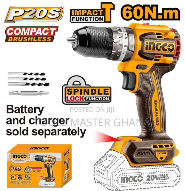 Compact Brushless Cordless Impact Drill - Cidli206021 · Photo 1