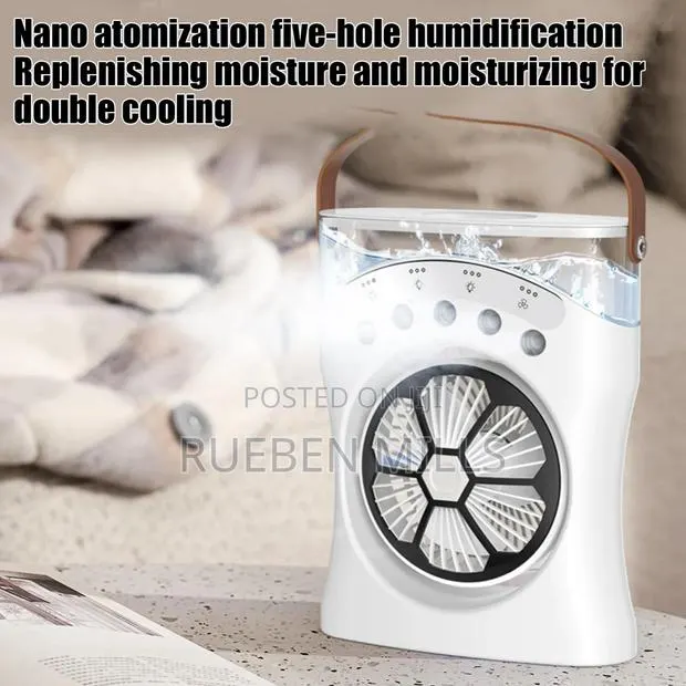 Three Wind Speed Adjustment Rechargeable Ice Water Cooling Fan · Photo 1