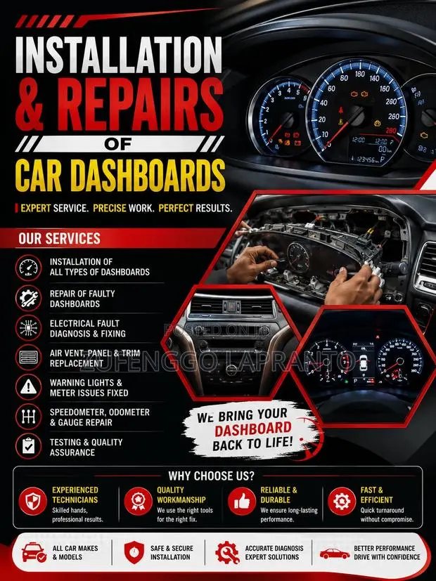 Installation and Repairs of Car Dashboards · Photo 1