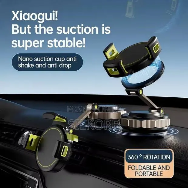 2-in-1 Rotating Magnetic + Adjustable Grip Holster Twist Suction · Photo 1