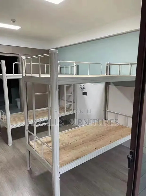 Reinforce Steel Bunk Bed Often Use As Space - Saving For Students. · Photo 1
