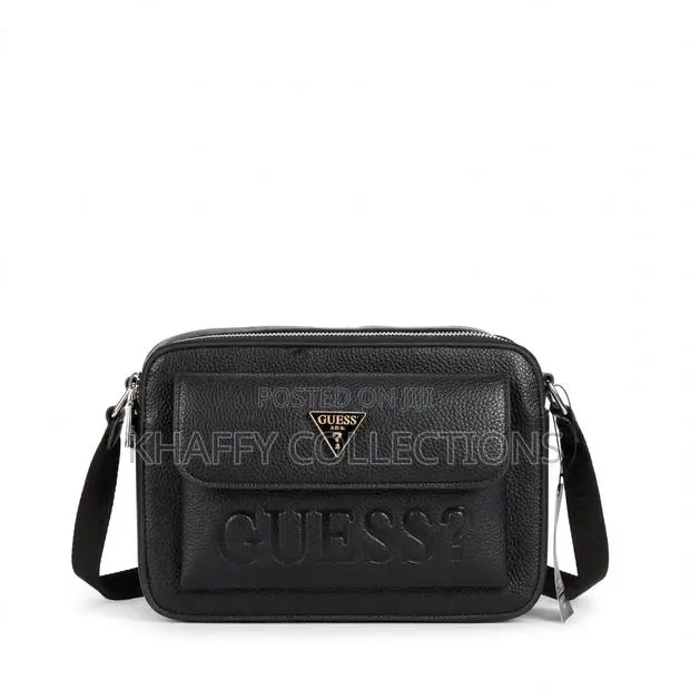Original Guess Crossbody Bag Black Leather With Tag- Mens Shoulder Bag · Photo 1