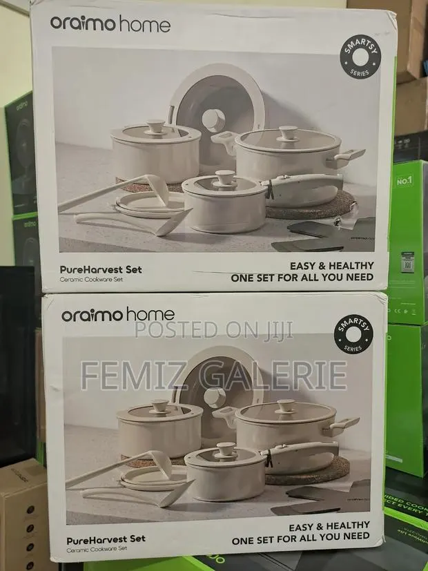 Oraimo Pureharvest Set Versatile Convenient Ceramic Cookware Set-17pcs · Photo 1