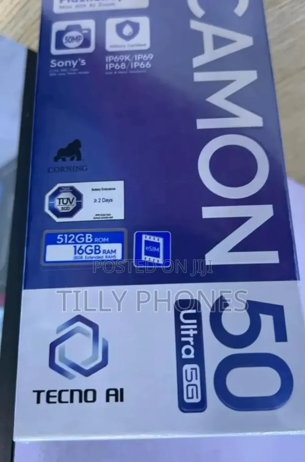 New Tecno Camon 50 Ultra 512 GB Black · Photo 1
