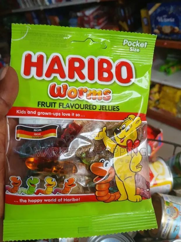 Haribo Worms Flavoured Jellies 160g · Photo 1