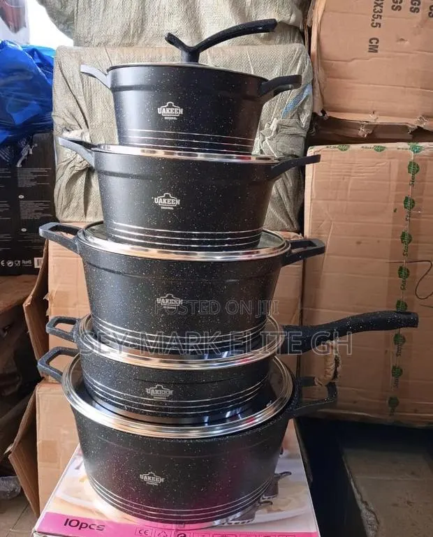 5 Set Uakeen Granite Nonstick Cookware · Photo 1