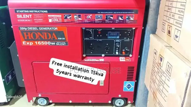Honda _ Diesel Generator – 15kva Silent Backup Power 16000watts · Photo 1