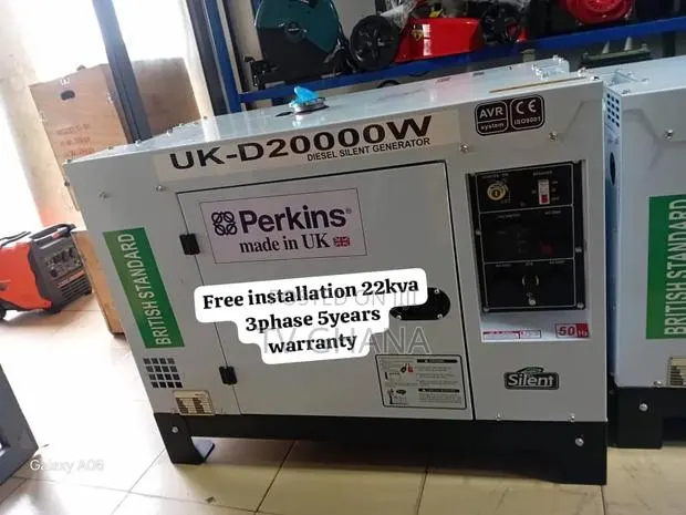 Perkins 22kVA Diesel Generator – Silent 3-Phase Generator With 22kva · Photo 1