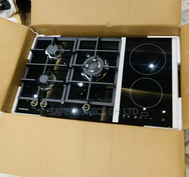 Best Quality Black Kenwood 3+2 Built-in Hybrid Cooker Hob Ceramic · Photo 1