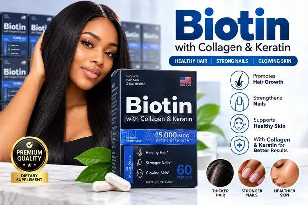 Biotin Supplement. For Hair Growth Beauty · Photo 1