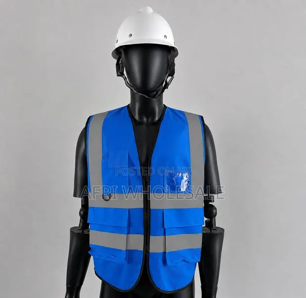 Heavy Duty Heavy Quality Reflective Safety Vest Pockets Zipper · Photo 1