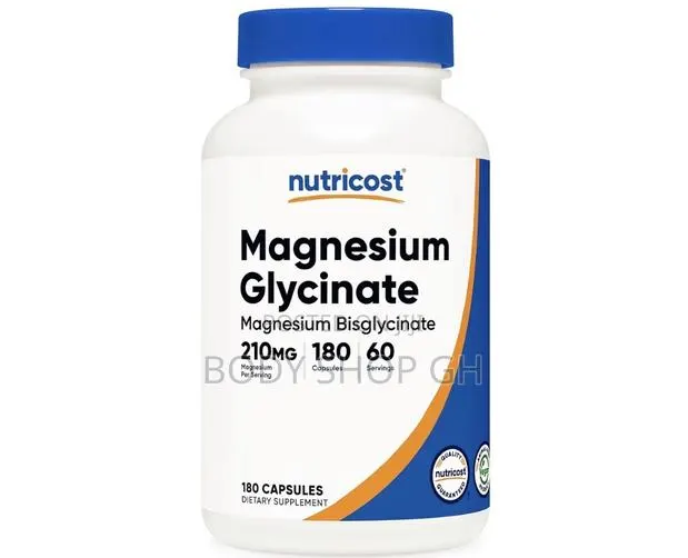 Nutricost Magnesium Glycinate (180 Capsules, 210 Mg Per Serving) · Photo 1