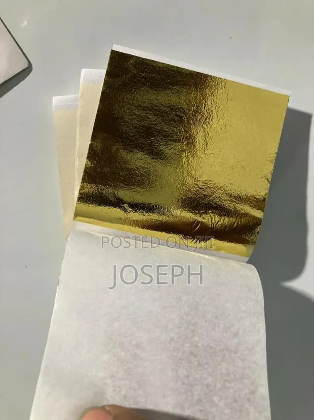 Gold Leaf Sheet Foil 100pcs · Photo 1
