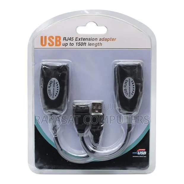 150ft Usb 2.0 Male to Female Rj45 Extension Adapter · Photo 1