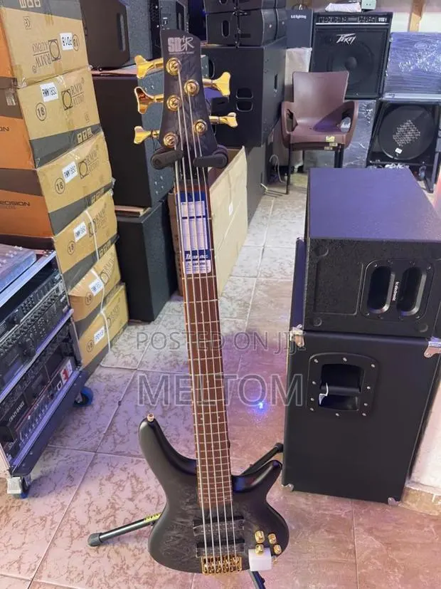 Soundgear By Ibanez Active Bass Guitar (Black And Ash Grey) · Photo 1